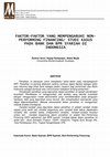 Research paper thumbnail of Faktor-faktor yang Mempengaruhi Non-Performing Financing