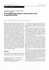 Research paper thumbnail of A new method for the analysis of arsenic species in urine by using HPLC-ICP-MS