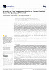 Research paper thumbnail of A Review of Field Measurement Studies on Thermal Comfort, Indoor Air Quality and Virus Risk