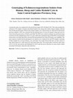 Research paper thumbnail of Haplotyping of Echinococcus granulosus Isolates From Human, Sheep and Cattles Hydatid Cysts in Some Central Euphrates Provinces, Iraq