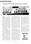 Research paper thumbnail of Per què ens diem Ateneu Musical Schola Cantorum?