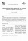 Research paper thumbnail of Transport studies of β-lactam antibiotics and their degradation products across electrified water/oil interface