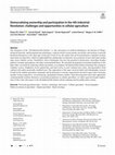 Research paper thumbnail of Democratizing ownership and participation in the 4th Industrial Revolution: challenges and opportunities in cellular agriculture