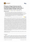 Research paper thumbnail of Evaluation of Biogas Production from the Co-Digestion of Municipal Food Waste and Wastewater Sludge at Refugee Camps Using an Automated Methane Potential Test System