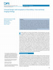 Research paper thumbnail of Unusual benign solid neoplasms of the kidney: cross-sectional imaging findings