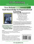 Research paper thumbnail of Tacit knowledge in organizational learning