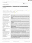 Research paper thumbnail of Nurses’ experiences of compassionate care in the palliative pathway