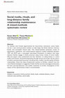 Research paper thumbnail of Social media, rituals, and long-distance family relationship maintenance: A mixed-methods systematic review