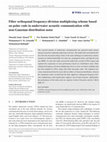 Research paper thumbnail of Filter orthogonal frequency‐division multiplexing scheme based on polar code in underwater acoustic communication with non‐Gaussian distribution noise