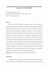 Research paper thumbnail of Emergent Insight of the Cyber Security Management for Saudi Arabian Universities: A Content Analysis