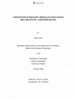 Research paper thumbnail of Constructions of masculinity among black South African men living with HIV : a discourse analysis