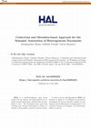 Research paper thumbnail of Contextual and Metadata-based Approach for the Semantic Annotation of Heterogeneous Documents