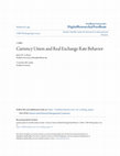 Research paper thumbnail of Currency Union and Real Exchange Rate Behavior