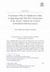 Research paper thumbnail of Conclusions: Why Is ‘Childhood at Risk’ so Appealing After All? The Construction of the ‘Iconic’ Child in the Context of Neoliberal Self-Governance