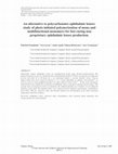 Research paper thumbnail of An alternative to polycarbonates ophthalmic lenses: study of photo initiated polymerization of mono and multifunctional monomers for fast curing non proprietary ophthalmic lenses production