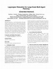 Research paper thumbnail of Lagrangian Relaxation for Large-Scale Multi-Agent Planning (Extended Abstract)