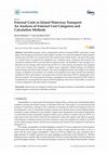 Research paper thumbnail of External Costs in Inland Waterway Transport: An Analysis of External Cost Categories and Calculation Methods