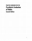 Research paper thumbnail of Psychiatric evaluation of adults. Second edition. American Psychiatric Association