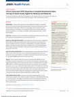 Research paper thumbnail of Factors Associated With Disparities in Hospital Readmission Rates Among US Adults Dually Eligible for Medicare and Medicaid