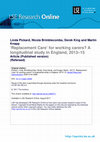 Research paper thumbnail of ‘Replacement Care’ for Working Carers? A Longitudinal Study in England, 2013-15