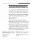 Research paper thumbnail of Subcutaneous Injection of Testosterone is an Effective and Preferred Alternative to Intramuscular Injection: Demonstration in Female-to-Male Transgender Patients