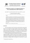 Research paper thumbnail of International Journal of Conservation Science Corrosion Stability of Corrosion Products on an Archaeological Iron Artefact