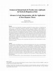 Research paper thumbnail of Advances in scale interpretation with the application of Item Response Theory