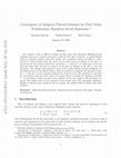 Research paper thumbnail of Convergence of Adaptive Filtered Schemes for First Order Evolutionary Hamilton-Jacobi Equations