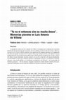 Research paper thumbnail of “Yo no vi entonces sino su mucho deseo”. Memorias plurales en Luis Antonio de Villena