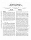 Research paper thumbnail of Who Watches the Watchmen: Exploring Complaints on the Web