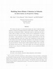 Research paper thumbnail of Building Inter-Ethnic Cohesion in Schools: An Intervention on Perspective-Taking