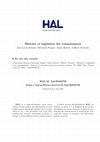 Research paper thumbnail of Histoire et ingénierie des connaissances