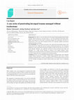 Research paper thumbnail of A case series of penetrating laryngeal trauma managed without tracheotomy