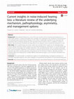 Research paper thumbnail of Current insights in noise-induced hearing loss: a literature review of the underlying mechanism, pathophysiology, asymmetry, and management options