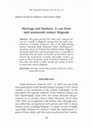 Research paper thumbnail of B.Djordjevic-Stojkovic and J. Mrgic, MARRIAGE AND MADNESS - A case study from mid-19th century Belgrade, The South Slav Journal 30/3-4 (2011)nal