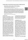 Research paper thumbnail of Location effect on near bed flow structure around a straight spur dike