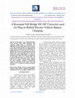 Research paper thumbnail of A Resonant Full Bridge DC-DC Converter usedfor Plug-in Hybrid Electric Vehicle BatteryCharging