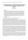 Research paper thumbnail of Accelerating Expertise in agile decision making for business with iterative failure in a dynamic naturalistic virtual business