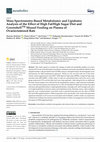 Research paper thumbnail of Mass Spectrometry-Based Metabolomic and Lipidomic Analysis of the Effect of High Fat/High Sugar Diet and GreenshellTM Mussel Feeding on Plasma of Ovariectomized Rats