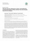 Research paper thumbnail of Molecular Detection, Phylogenetic Analysis, and Identification of Transcription Motifs in Feline Leukemia Virus from Naturally Infected Cats in Malaysia