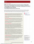 Research paper thumbnail of Effect of a Home-Based Exercise Intervention of Wearable Technology and Telephone Coaching on Walking Performance in Peripheral Artery Disease: The HONOR Randomized Clinical Trial