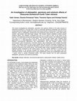 Research paper thumbnail of An investigation of allelopathic, genotoxic and cytotoxic effects of Dioscorea Dumetorum Kunth Tuber extracts