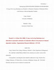 Research paper thumbnail of Bootstrapping 1 Running head: BOOTSTRAPPING MODERATED REGRESSION To Log or Not to Log: Bootstrap as an Alternative to Parametric Estimation of Moderation Effects in the Presence of Skewed Dependent Variables