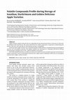 Research paper thumbnail of Volatile Compounds Profile during Storage of Ionathan, Starkrimson and Golden Delicious Apple Varieties