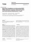 Research paper thumbnail of Does the Compliance to Intravesical BCG Differ between Common Clinical Practice and International Multicentric Trials?