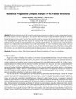 Research paper thumbnail of Numerical Progressive Collapse Analysis of RC Framed Structures