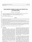 Research paper thumbnail of Large amplitude oscillation of a polar crown filament in the pre-eruption phase