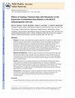 Research paper thumbnail of Effects of coating a titanium alloy with fibronectin on the expression of osteoblast gene markers in the MC3T3 osteoprogenitor cell line