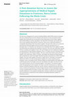 Research paper thumbnail of A Post-donation Survey to Assess the Appropriateness of Medical Supply Donations to Freetown, Sierra Leone Following the Ebola Crisis