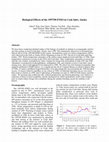 Research paper thumbnail of Biological effects of the 1997/98 ENSO in Cook Inlet, Alaska